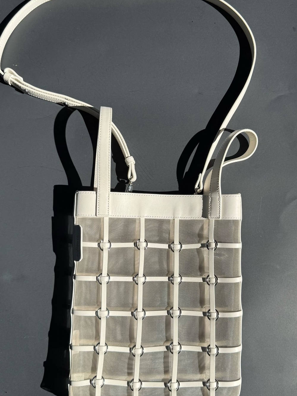 3.1 Phillip Lim Mini Billie Twisted Cage Tote White NWOT - Picture 5 of 8